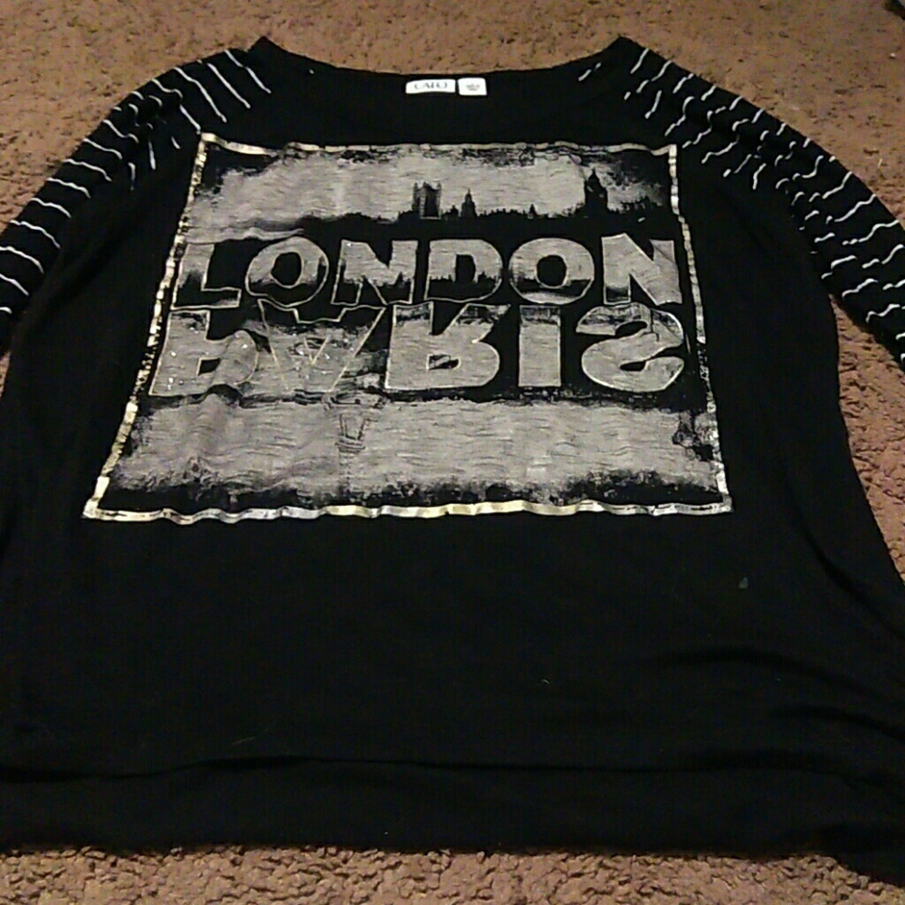 London Paris long sleeve shirt